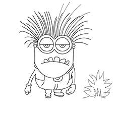 Cute minions coloring pages for your toddler