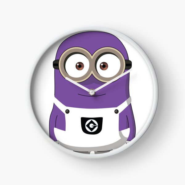 Purple minion clock for sale by trihan