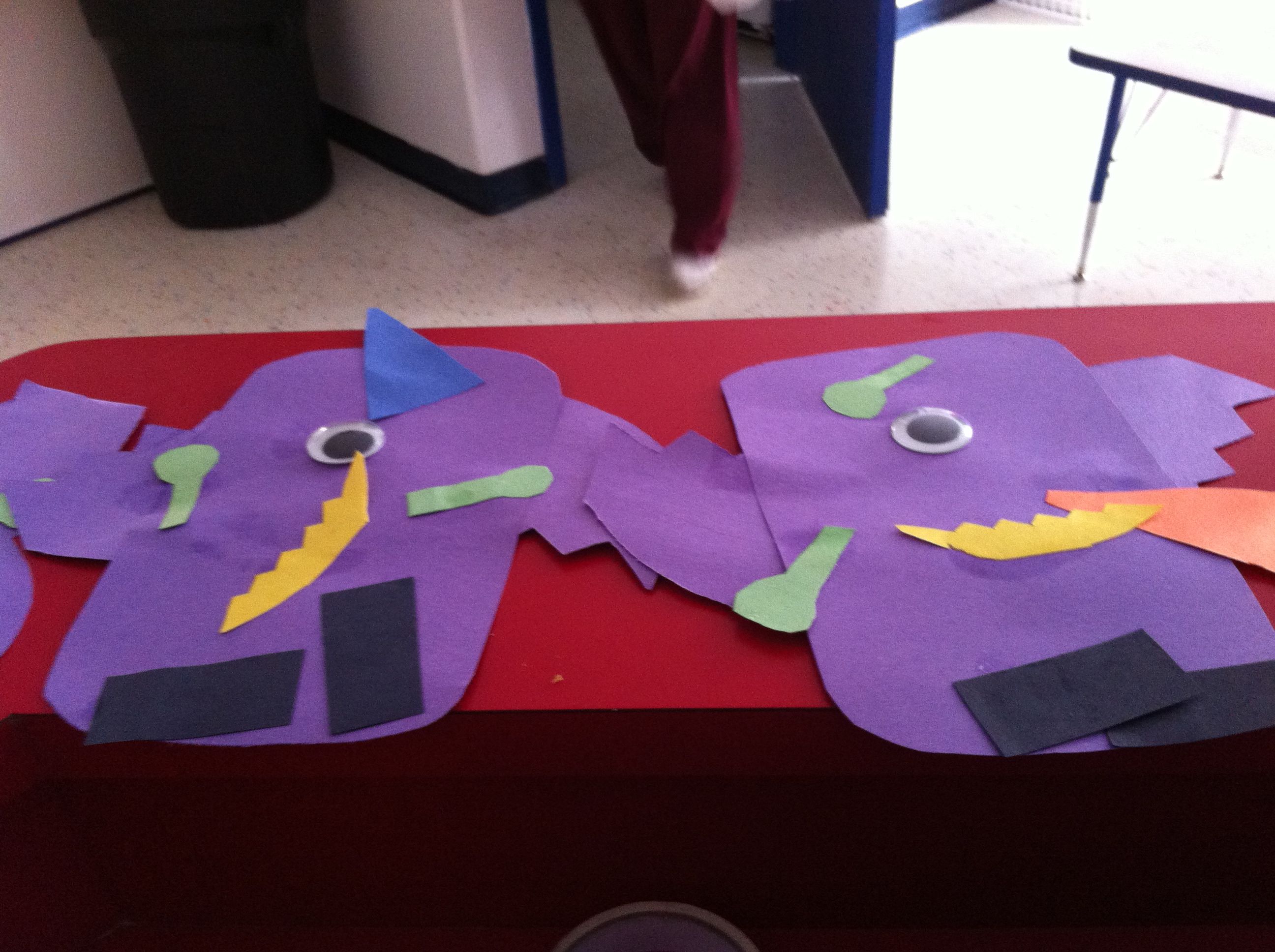 One eyed one horned flying purple people eaters preschool arts and crafts daycare crafts preschool art