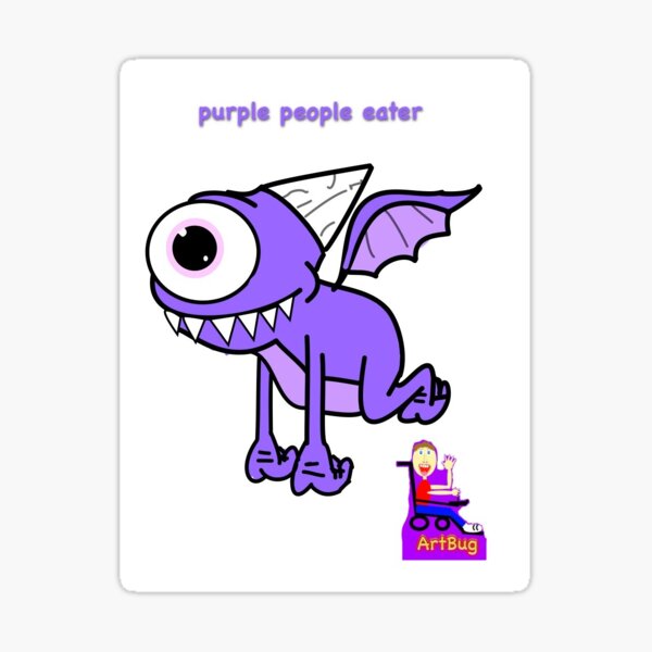 Purple people eater stickers for sale