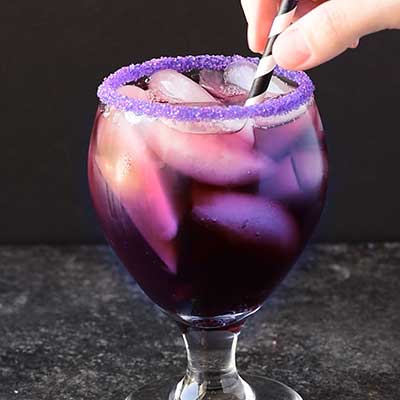 Purple people eater cocktail