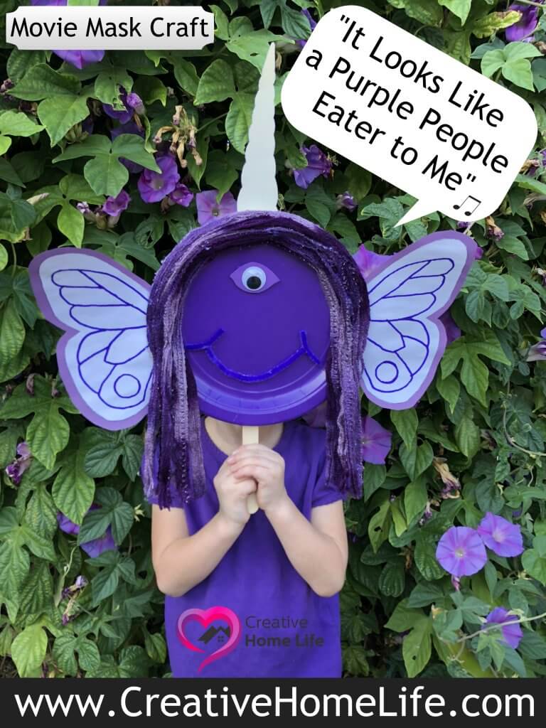 It looks like a purple people eater to meâ movie mask craft â creative home life