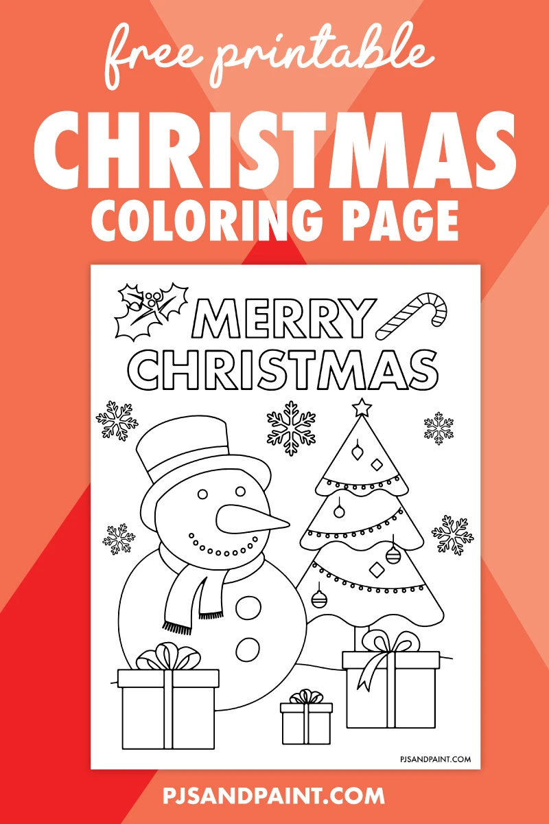 Free printable christmas coloring page for kids