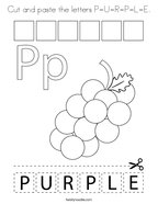 Purple coloring pages
