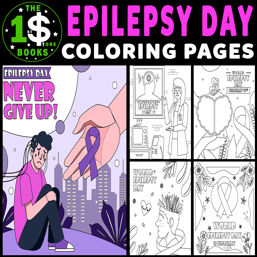 International epilepsy day coloring pages purple day coloring sheets made by teachers
