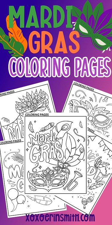 Free mardi gras mask coloring sheets â