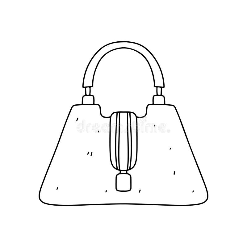 Handbag coloring stock illustrations â handbag coloring stock illustrations vectors clipart