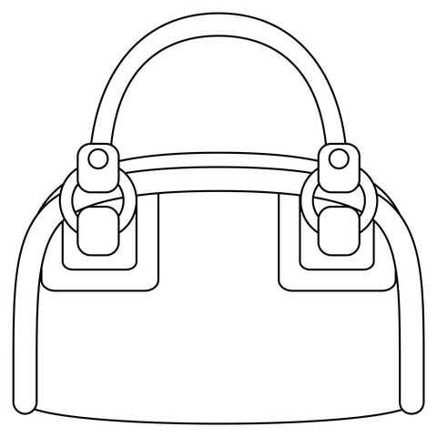 Handbag coloring page free printable coloring pages