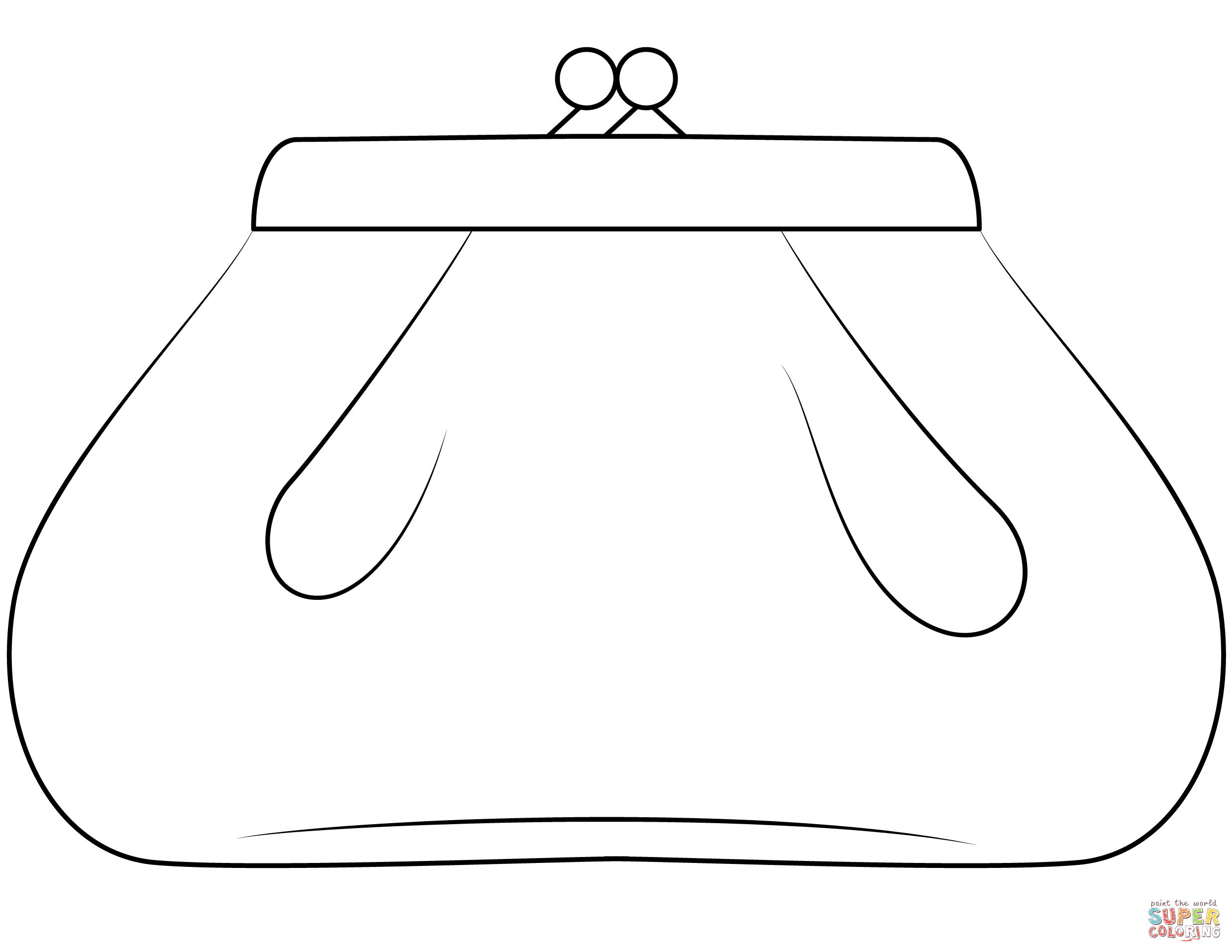 Purse coloring page free printable coloring pages