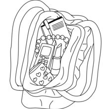 Moms purse coloring pages
