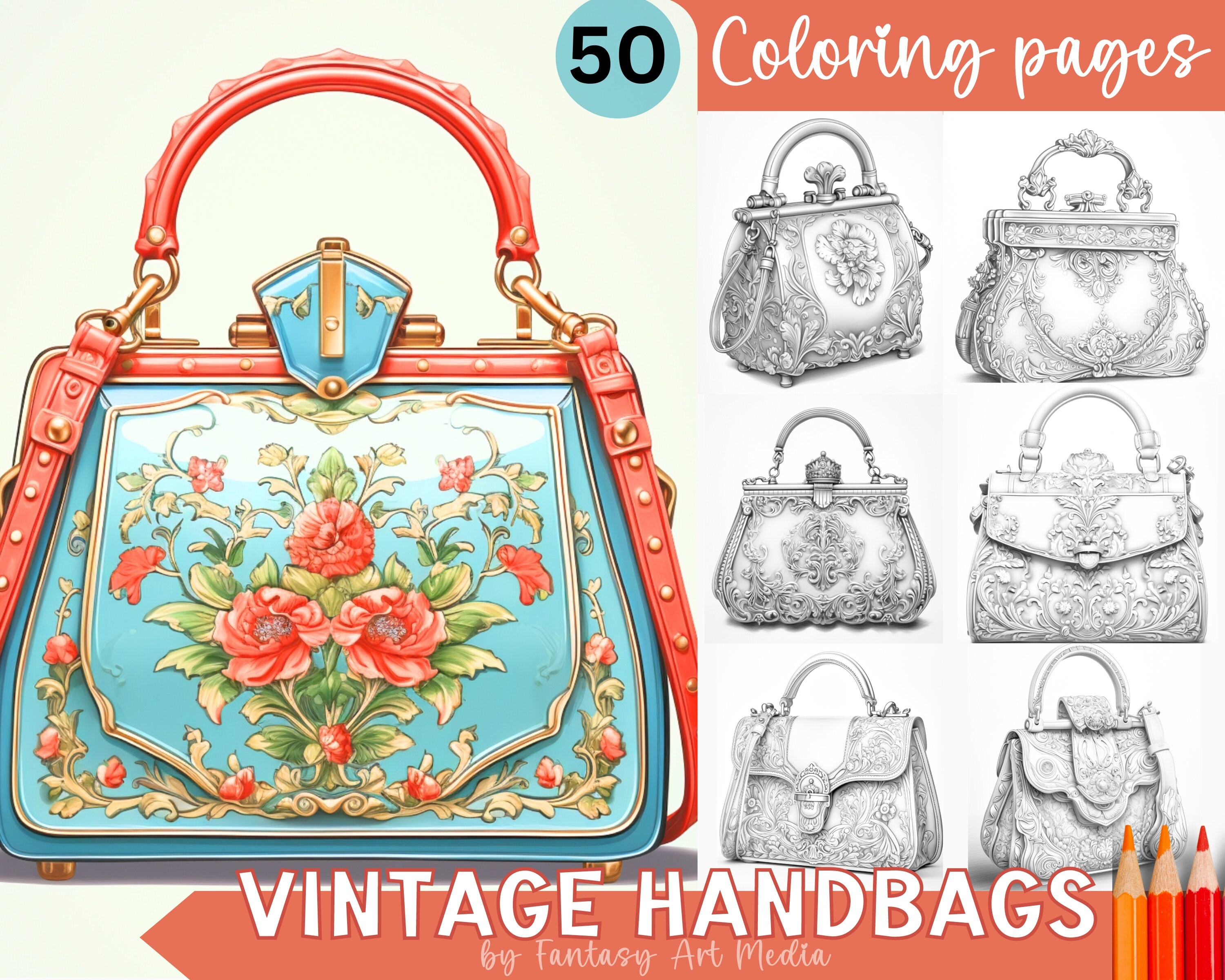 Purse coloring page