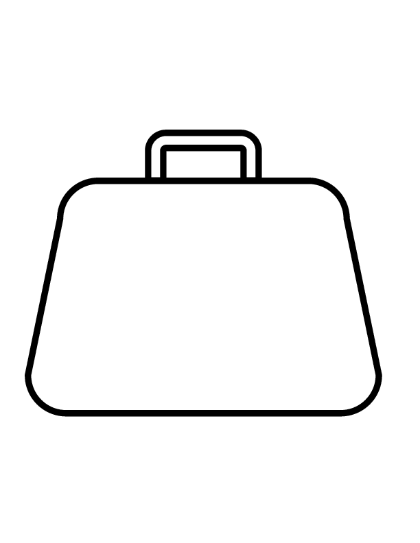 Purse coloring page