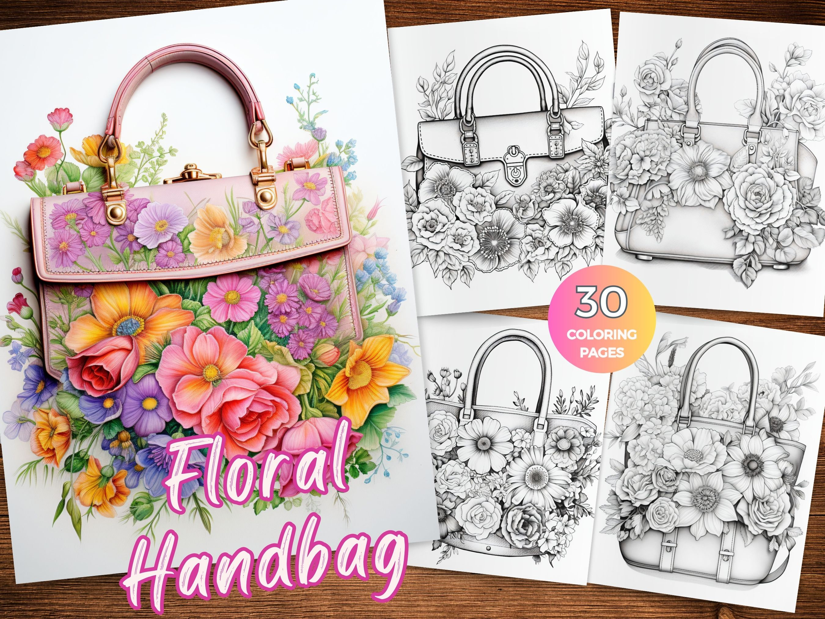 Purse coloring page
