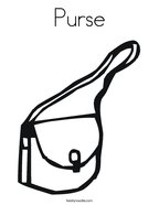 Purse coloring pages