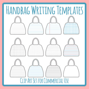 Handbag writing templates