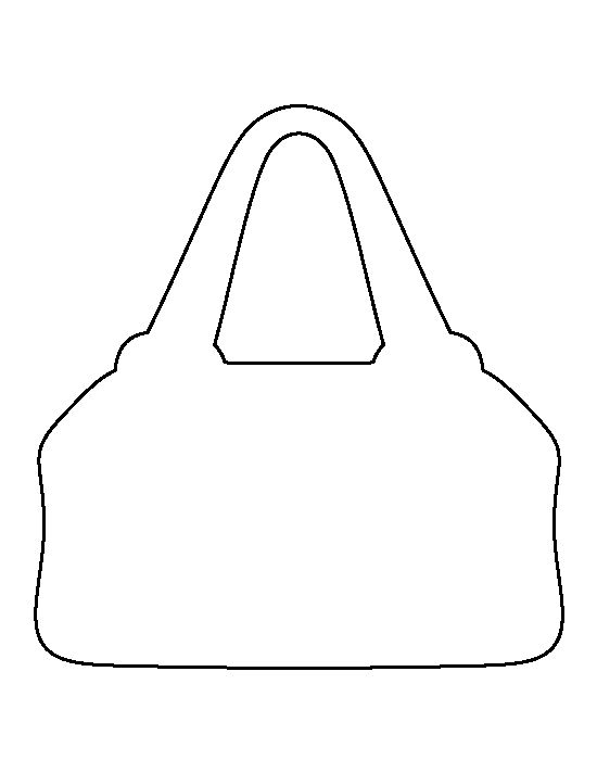 Printable purse template shoe template purses hobo bag patterns