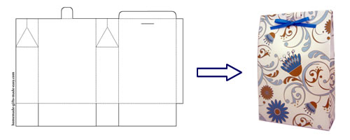 Printable gift bag template