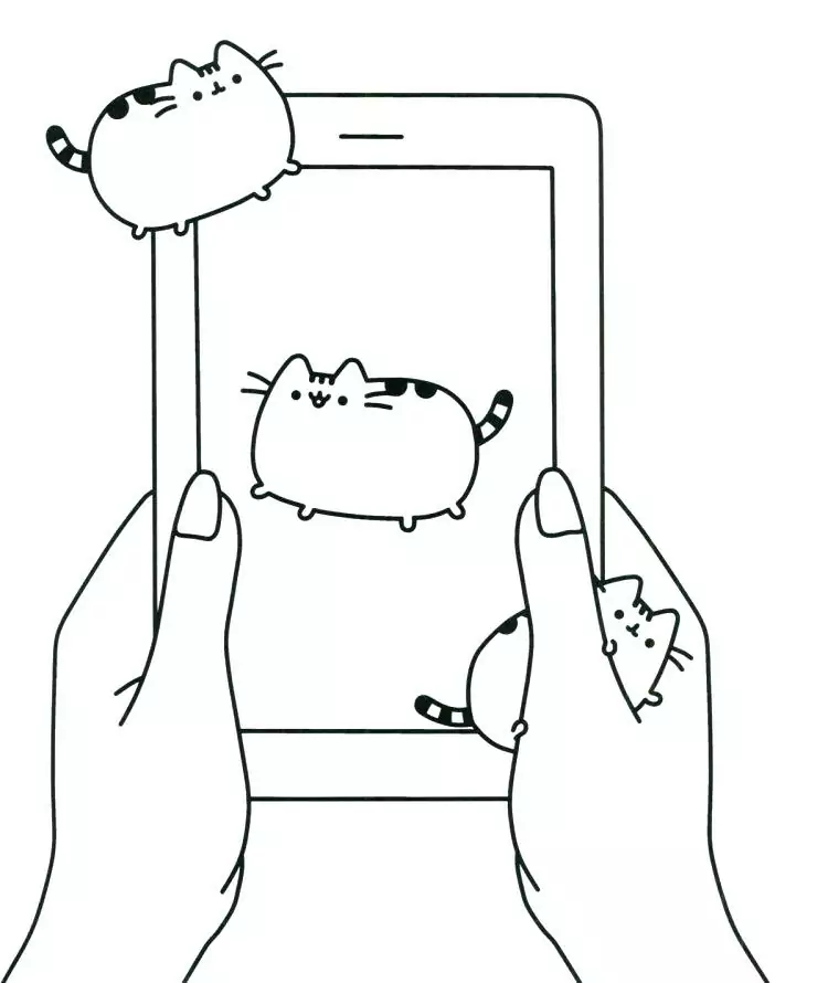 Pusheen malvorlagen