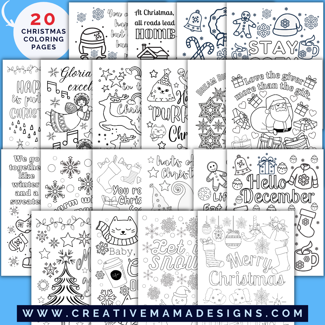 Christmas coloring pages