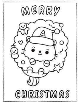 Chirstmas coloring pages santa coloring by felixes tpt