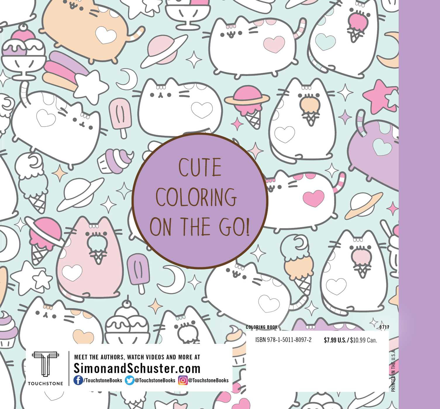 Pusheen book mini pusheen coloring book paperback