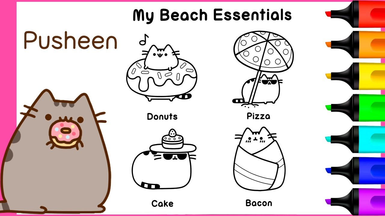Mini pusheen cat coloring book pusheen cat coloring book
