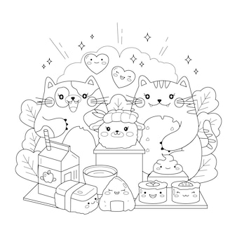 Page food coloring page images