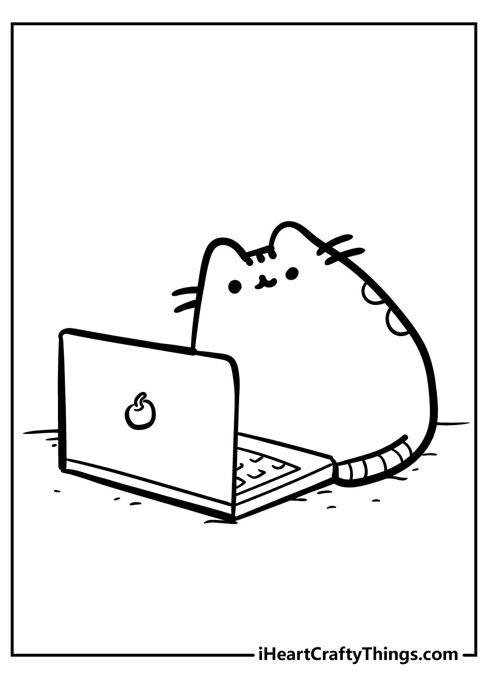 Pusheen coloring pages free printables