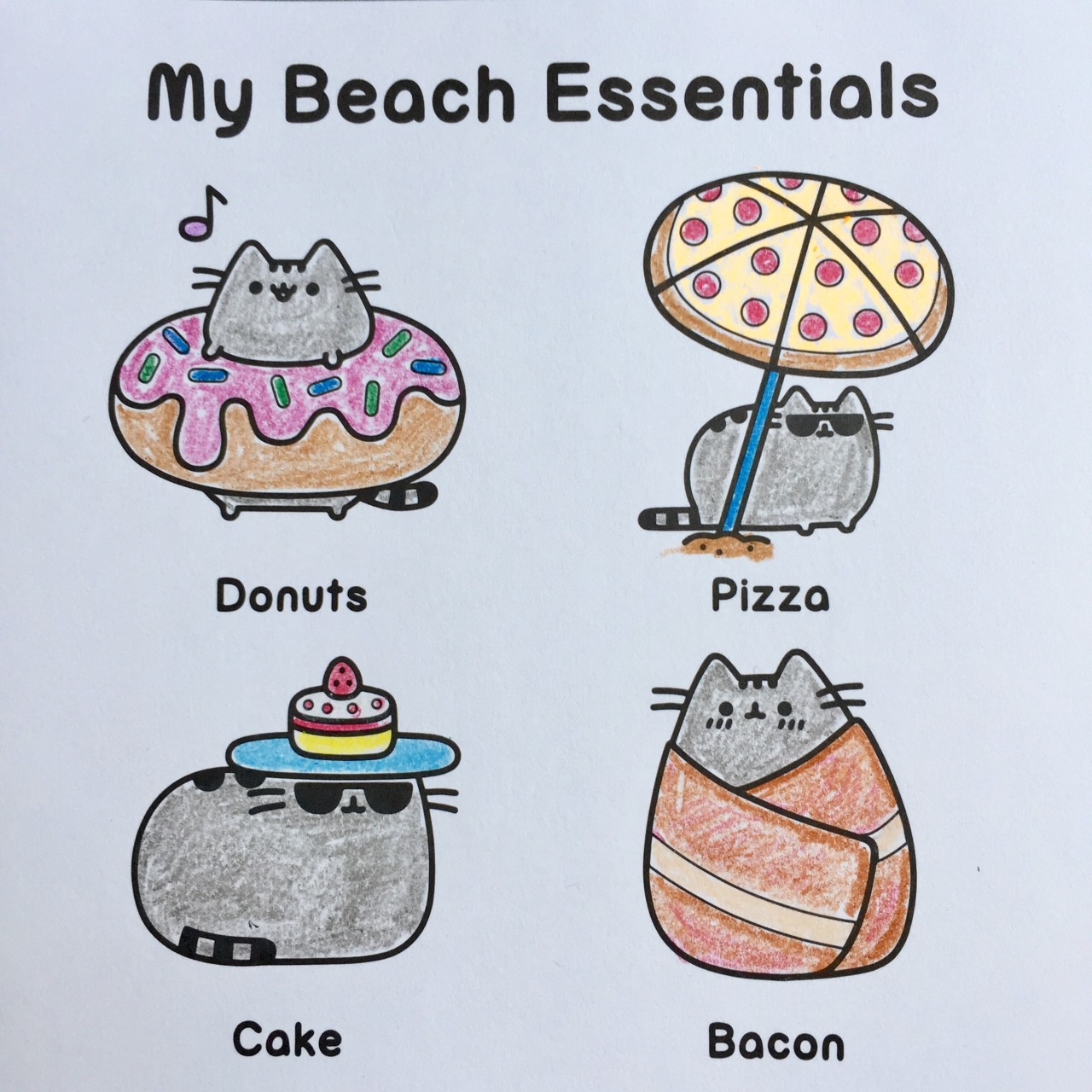 Toy tiny â mini pusheen coloring book