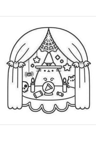 Pin by terri breeden on holidays pusheen coloring pages bunny coloring pages witch coloring pages