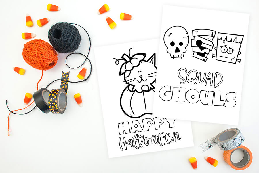 Free printable halloween coloring pages
