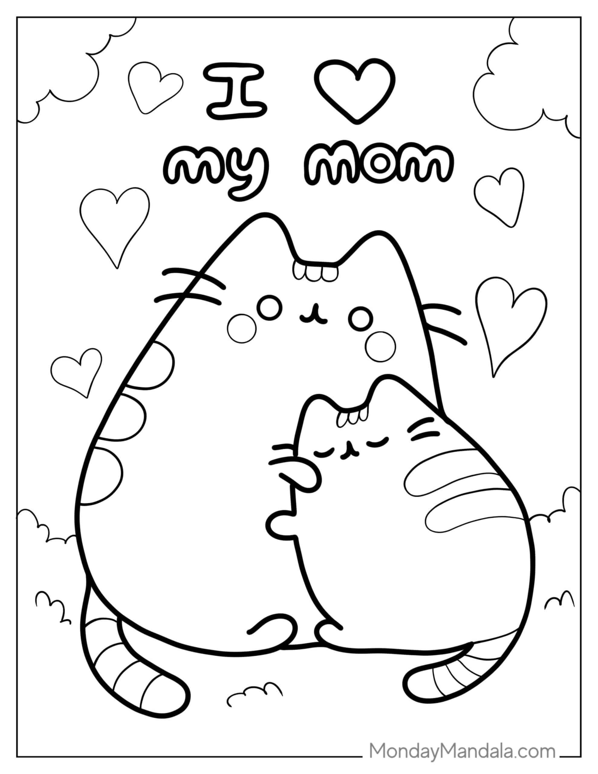 Pusheen coloring pages free pdf printables pusheen coloring pages cool coloring pages bunny coloring pages