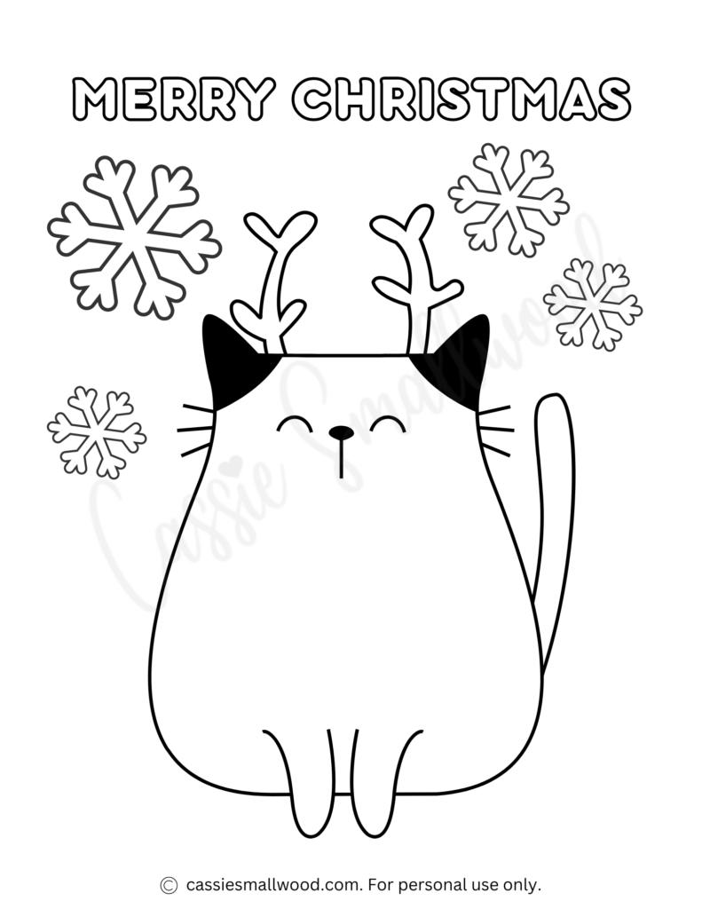 Cute cat coloring pages