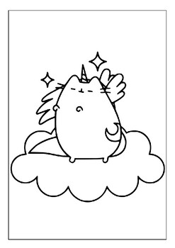 Pusheens coloring wonderland captivating kids and fans printable coloring