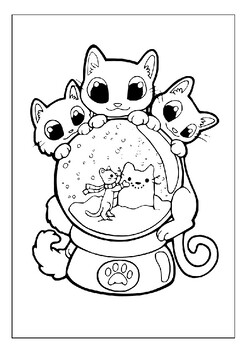 Get into the christmas spirit with our printable snow globe coloring pages p