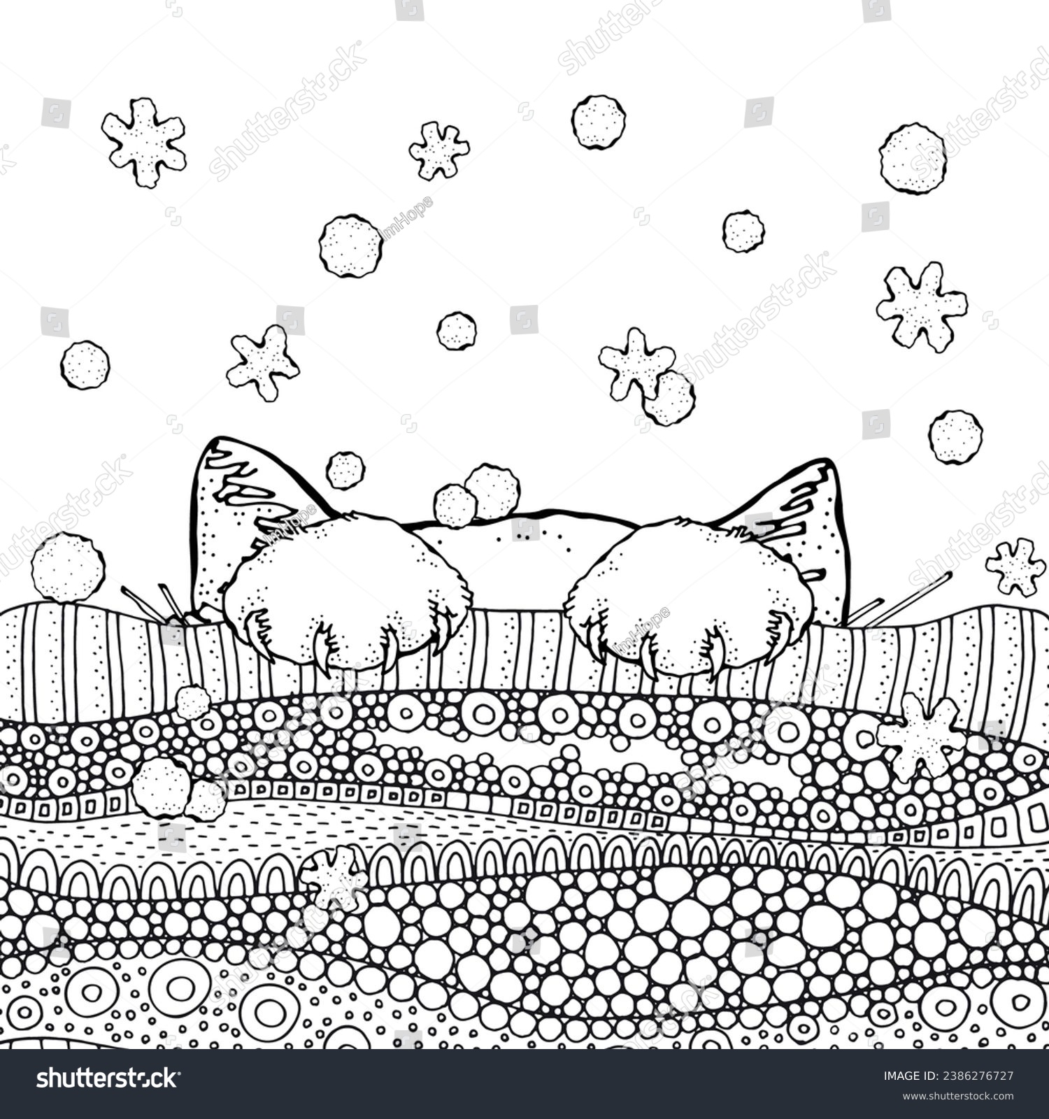 Thousand christmas adult coloring book royalty