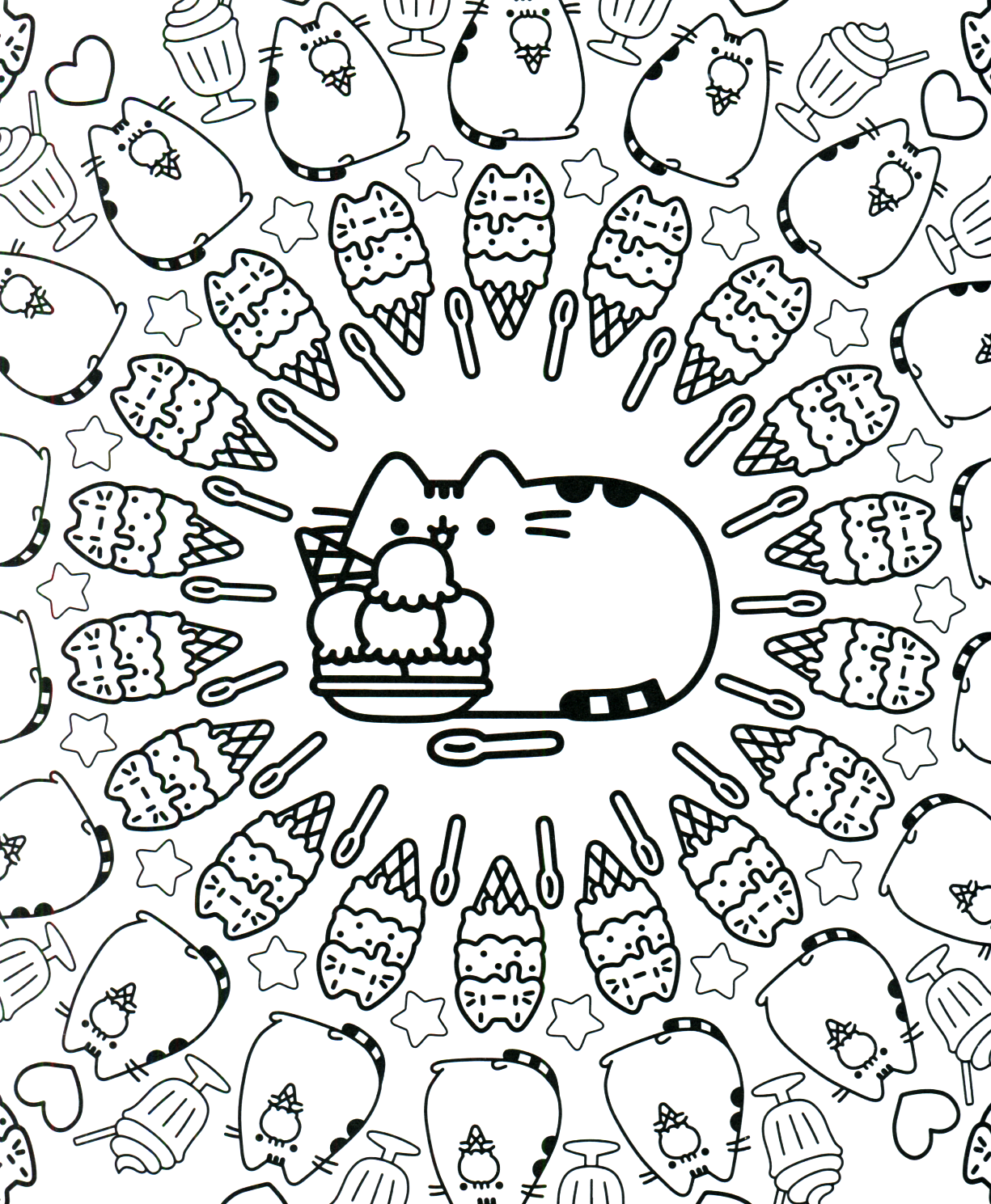 Pusheen coloring book libro para colorear coloring pusheen coloring pages cute coloring pages coloring pages