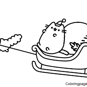 Pusheen coloring pages printable for free download