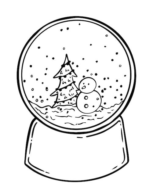 Page christmas ball coloring pages images