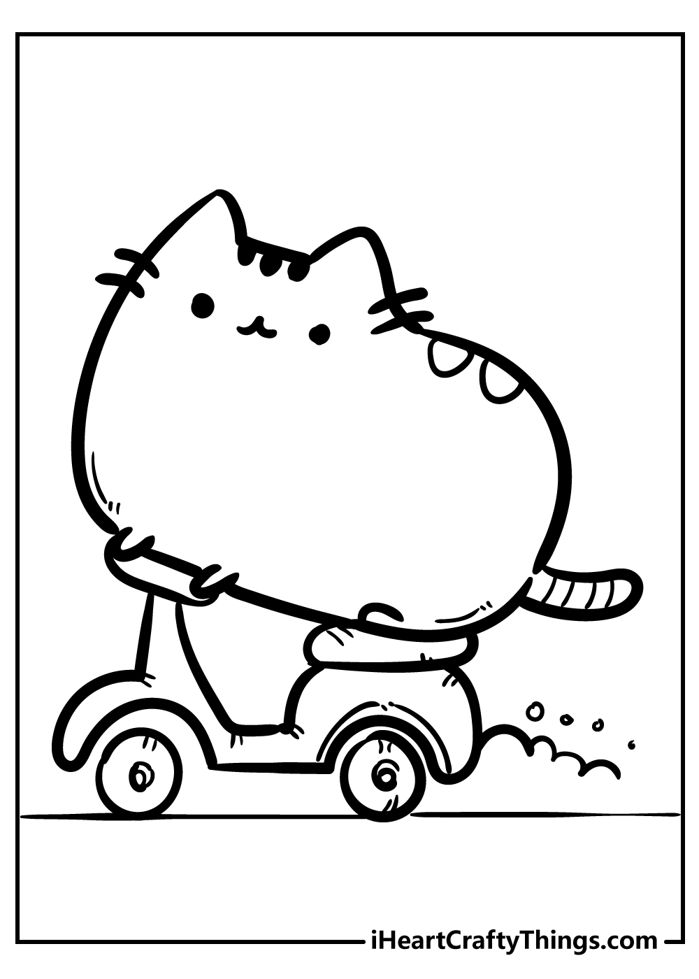 Pusheen coloring pages free printables