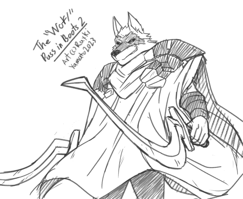 The wolf sandrock gear sketch by raxkiyamato on