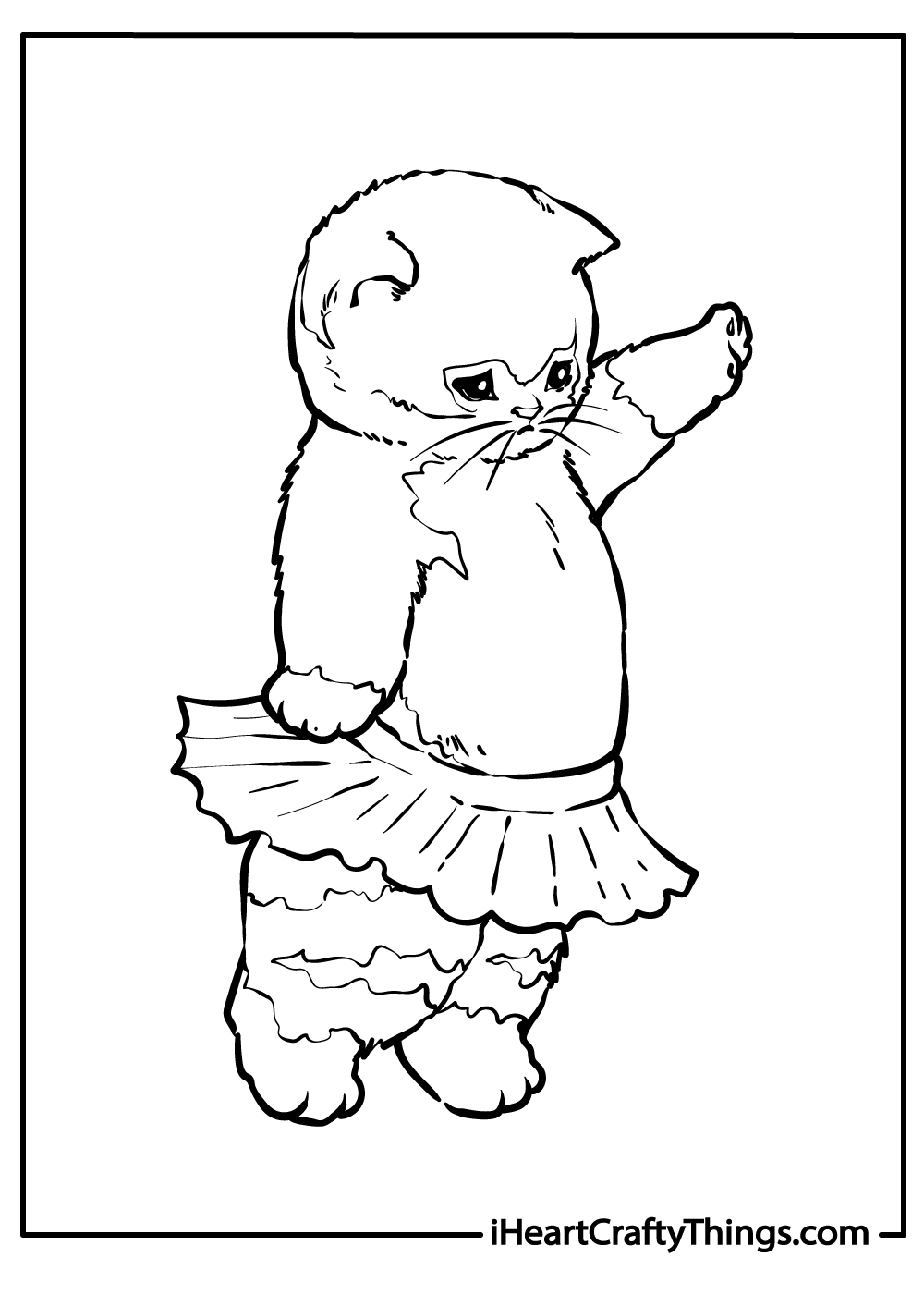 Cat coloring pages free printables