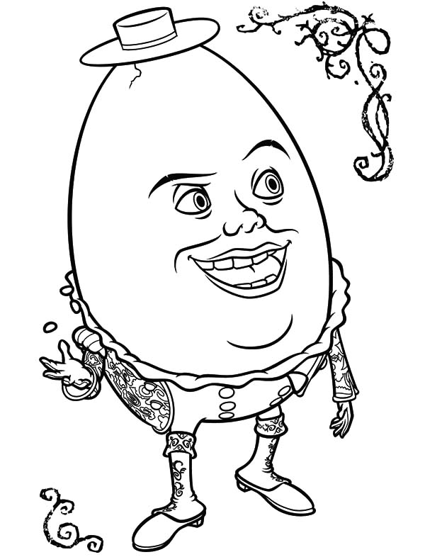Puss in boots humpty dumpty coloring pages coloring sky