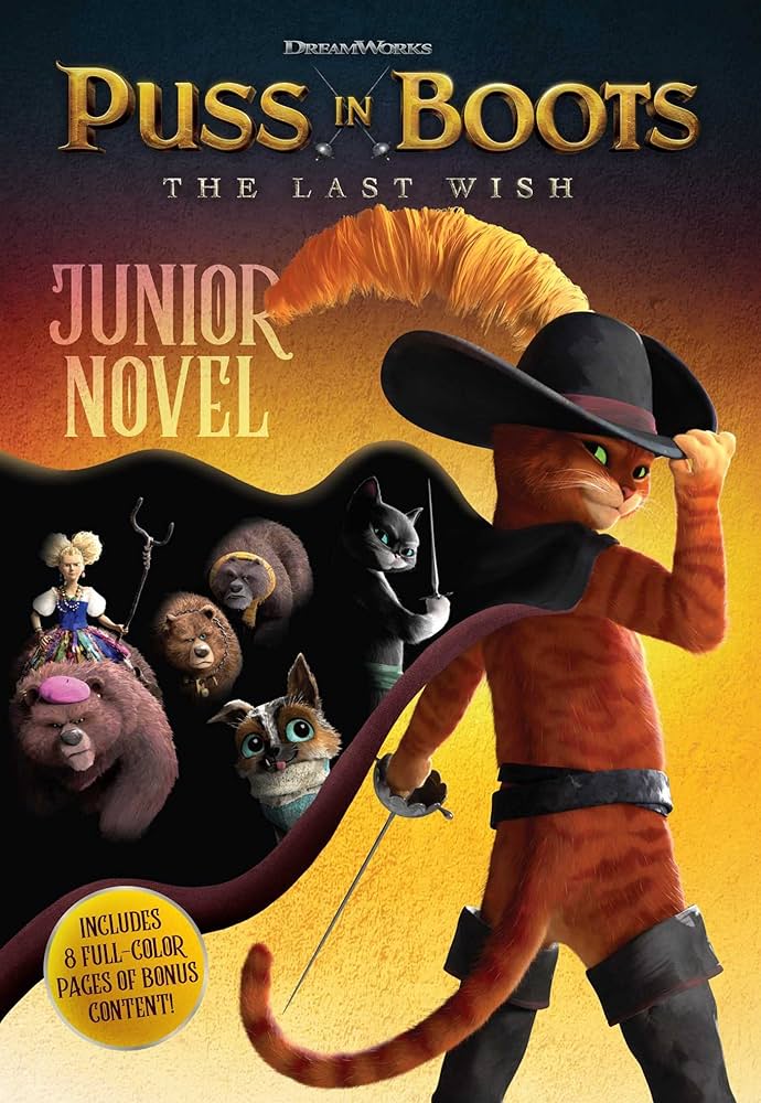 Puss in boots the last wish junior novel spinner cala books
