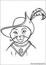 Puss in boots coloring pages on coloring