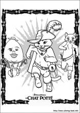Puss in boots coloring pages on coloring