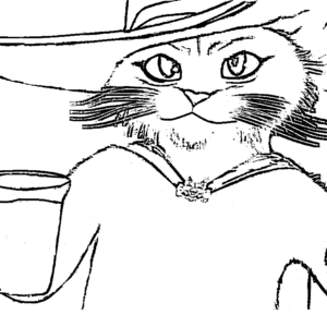 Puss in boots coloring pages printable for free download