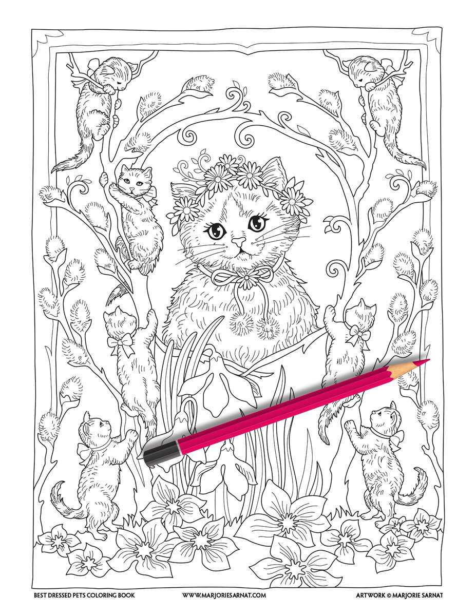 Best dressed pets â marjorie sarnat design illustration
