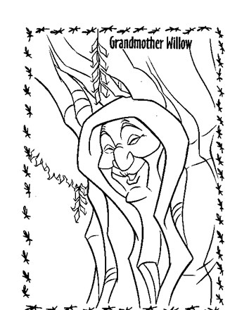 Pocahontas coloring page