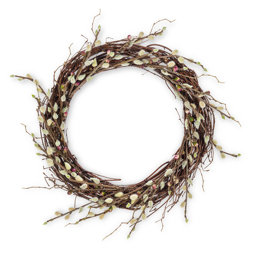 Pussy willow wreath â take note stationery boutique
